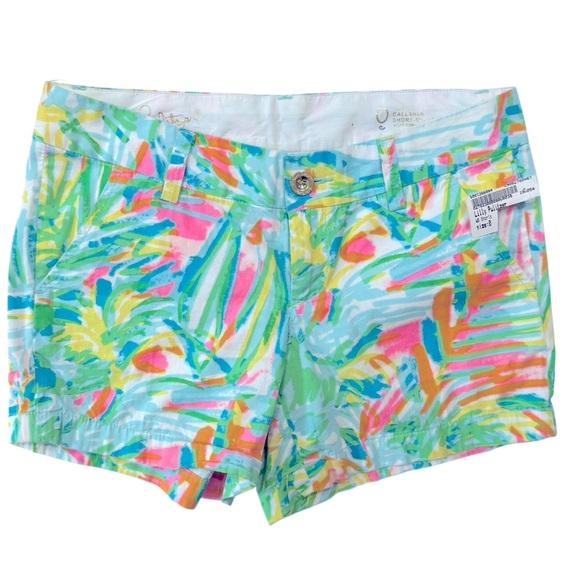 Lilly Pulitzer Women's Tropical Print Shorts Size 0 - Picture 4 of 9